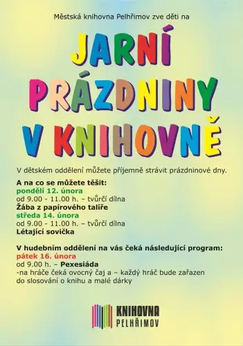 Jarní prázdniny v knihovně