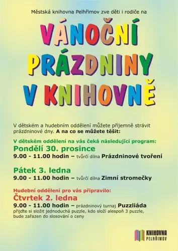 Vánoční prázdniny 2024 v knihovně