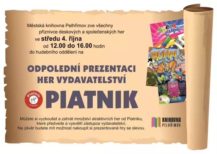 Odpolední prezentace her vydavatelství PIATNIK
