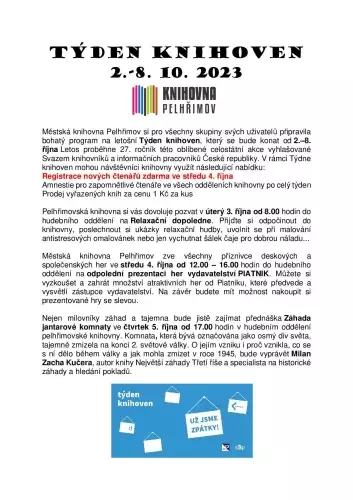 Týden knihoven - 2023